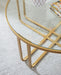 Milloton - Gold - Occasional Table Set (Set of 3) - Simple Home Plus