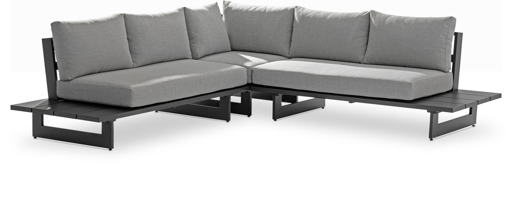 Maldives - Water Resistant Outdoor Patio Sectional With Gray Frame - Simple Home Plus