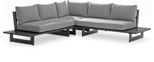 Maldives - Water Resistant Outdoor Patio Sectional With Gray Frame - Simple Home Plus