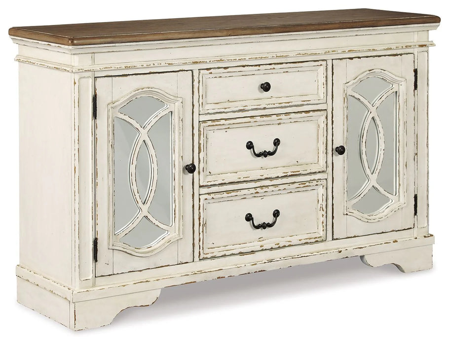 Realyn - Dining Room Server - Chipped White AS-IS