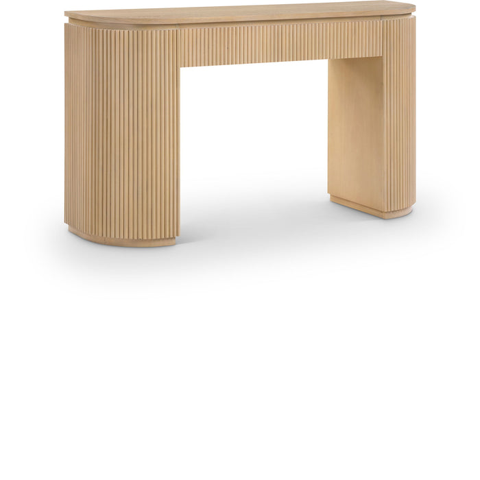 Astrid - Solid Wood And Oak Veneer Console Table - Simple Home Plus