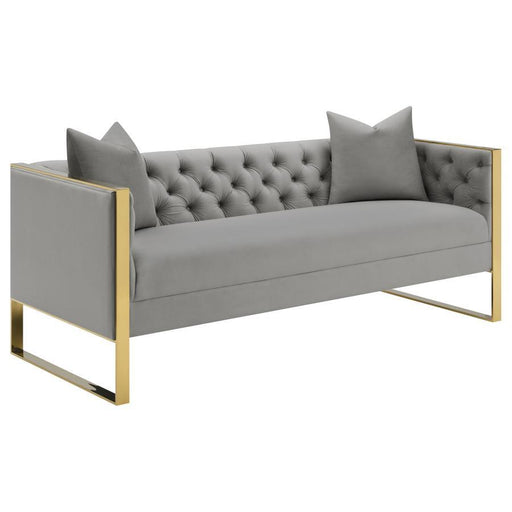 Eastbrook - Tufted Back Sofa - Gray - Simple Home Plus
