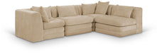Stellar - 4 Piece Upholstered Modular Sectional - Simple Home Plus
