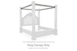 Maylee - King Canopy - Dark Brown - Simple Home Plus