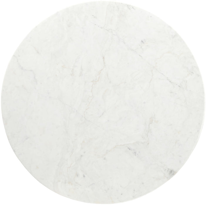 Liona - 42" Marble And Mango Wood Dining Table - Simple Home Plus