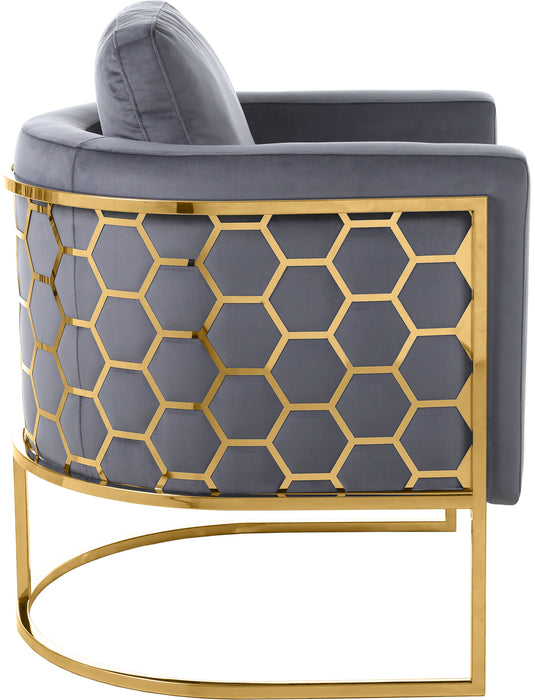 Casa - Chair with Gold Legs - Simple Home Plus