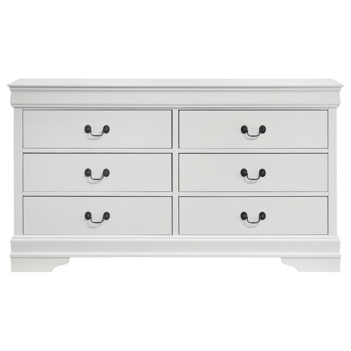 Louis Philippe - Six-Drawer Dresser - Simple Home Plus