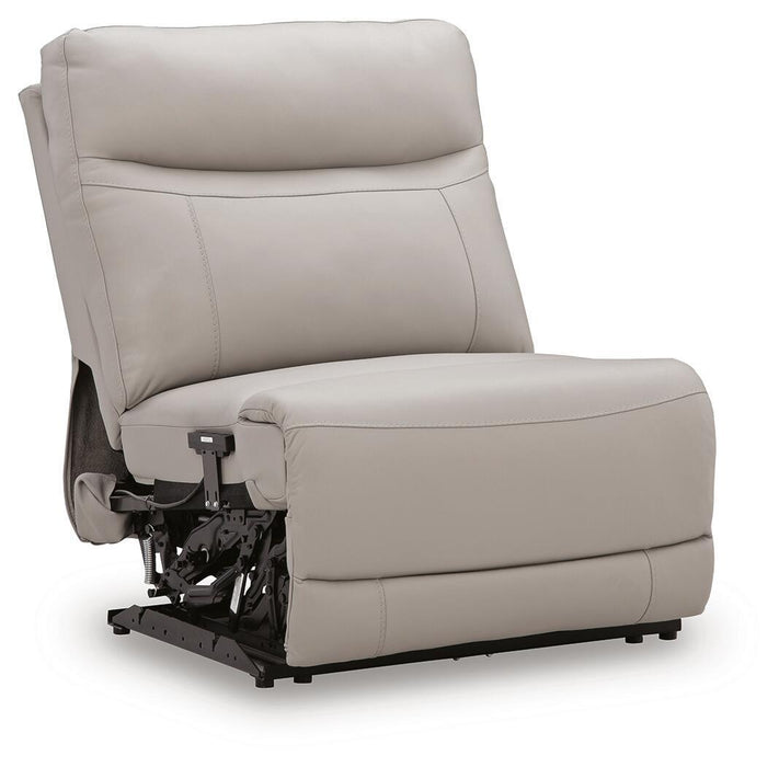 Gravier - Power Armless Recliner With Adjustable Headrest - Gray - Simple Home Plus