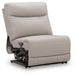 Gravier - Power Armless Recliner With Adjustable Headrest - Gray - Simple Home Plus