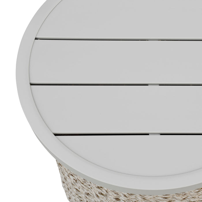 Pavilion - Round Outdoor End Table - Natural - Simple Home Plus