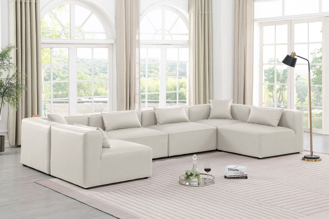 Cube - 6 Piece Modular Armless Sectional - Simple Home Plus