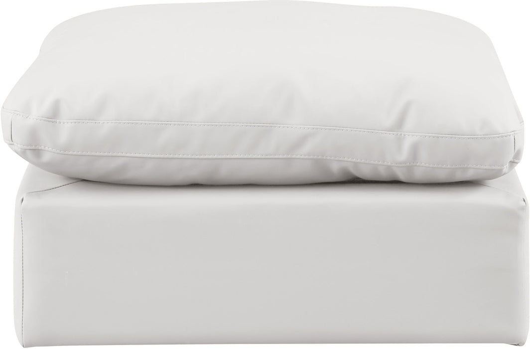 Indulge - Faux Leather Ottoman - Simple Home Plus