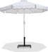 Amalfi - Aluminum Patio Umbrella - Black Base / White Pole - Simple Home Plus