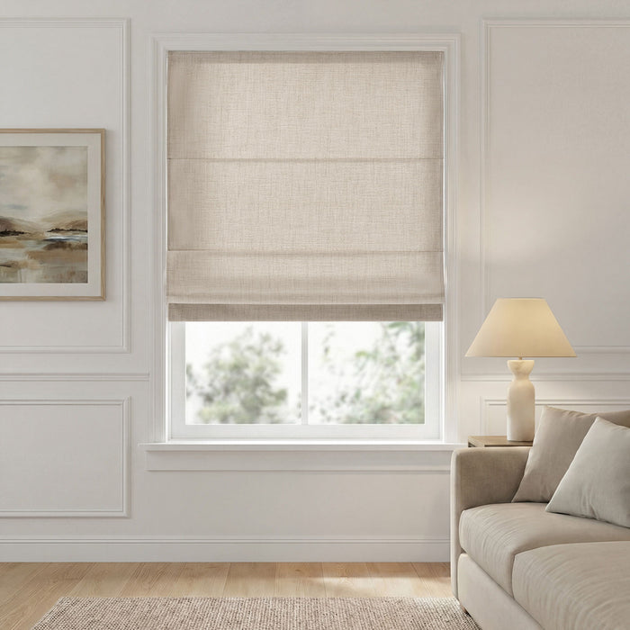 Mira - 34''x64" Cordless Roman Shade - Neutral