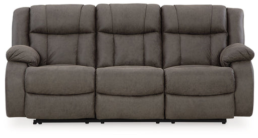 First Base - Gunmetal - Reclining Sofa - Simple Home Plus