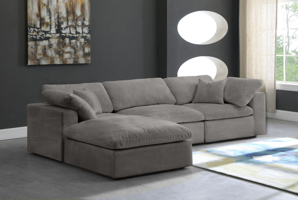Cozy - 4 Piece Modular Sectional With Chaise - Simple Home Plus
