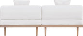 Laguna - 2 Piece Resilient Water Resistant Fabric 71" Outdoor Patio Armless Modular Loveseat - Simple Home Plus