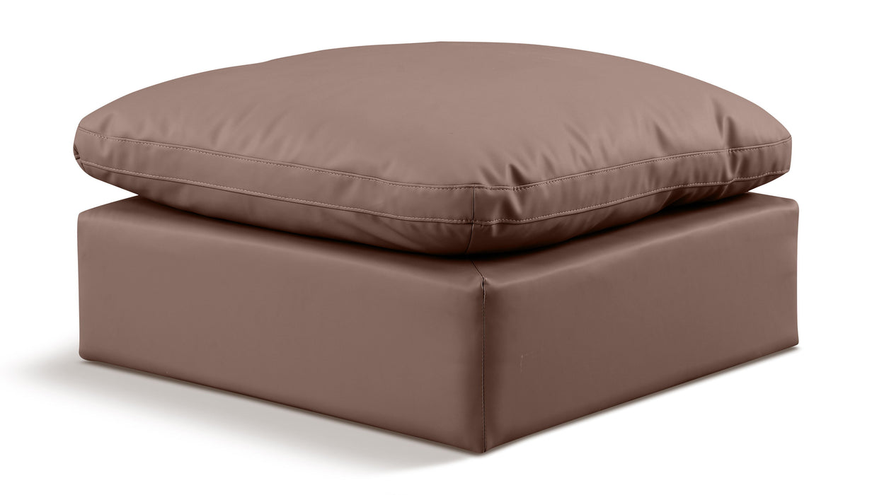 Indulge - Faux Leather Ottoman - Simple Home Plus