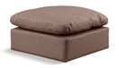 Indulge - Faux Leather Ottoman - Simple Home Plus