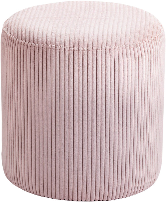 Roy - Round Microsuede Ottoman / Stool
