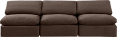 Indulge - Velvet 3 Seat Modular Armless Sofa - Simple Home Plus