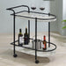 Desiree - 2-Tier Faux Marble Shelf Metal Bar Cart - Simple Home Plus