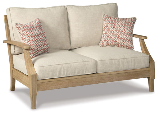 Clare View - Beige - Loveseat w/Cushion - Simple Home Plus