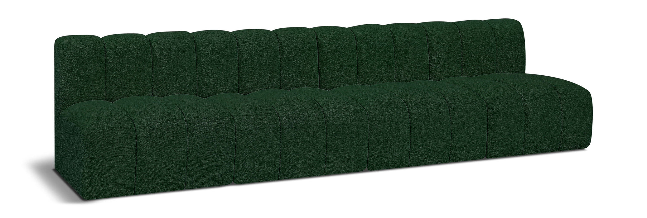 Arc - Boucle Fabric 4 Seats Modular Sofa - Simple Home Plus