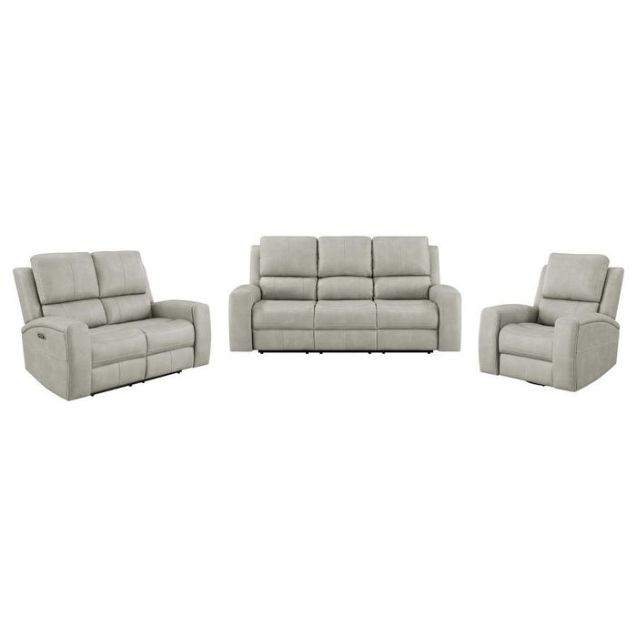 Brickston - Triple Power Reclining Sofa Set - Simple Home Plus