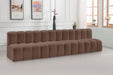 Arc - Faux Leather 4 Seats Modular Sofa - Simple Home Plus