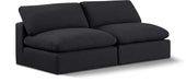 Comfy - Linen Modular Armless Sofa 2 Seats - Simple Home Plus