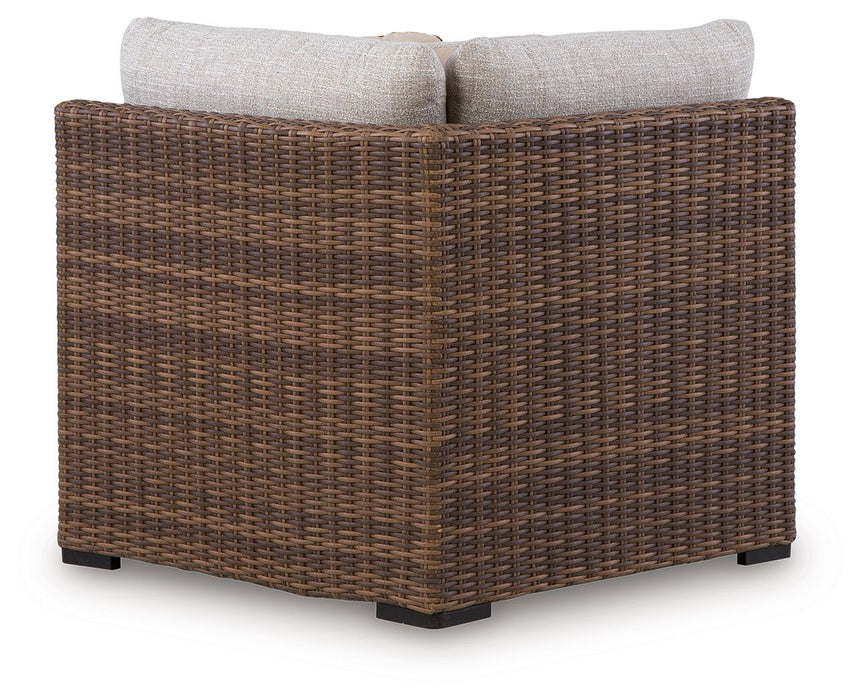 Dolan Creek - Corner With Cushion - Beige / Brown - Simple Home Plus