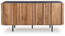 Quintavious - Brown / Charcoal - Accent Cabinet - Simple Home Plus