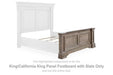 Blairhurst - King/ California King Panel Footboard W/ Slats - Light Grayish Brown - Simple Home Plus