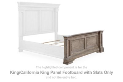 Blairhurst - King/ California King Panel Footboard W/ Slats - Light Grayish Brown - Simple Home Plus