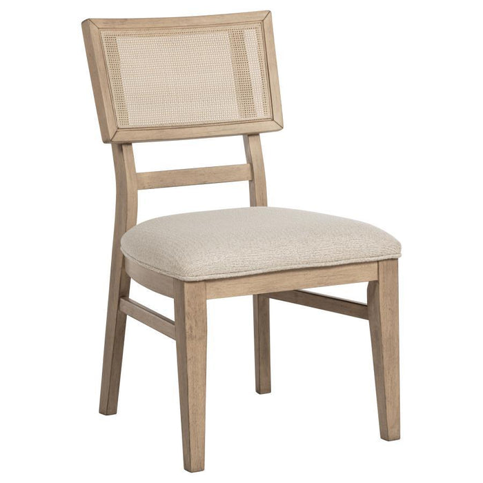Kailani - Radio Weave Cane Dining Side Chair (Set of 2) - Beige Oak - Simple Home Plus