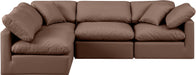 Indulge - Faux Leather 4 Piece Modular Sectional - Simple Home Plus
