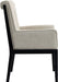 Gwendolyn - Dining Arm Chair With Black Frame - Simple Home Plus