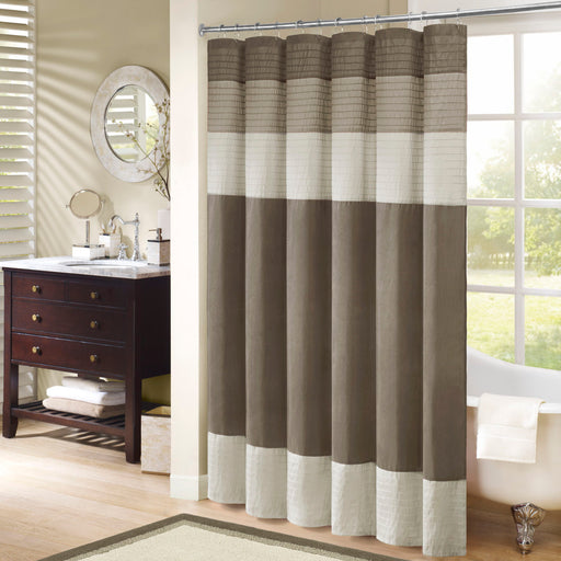 Amherst - 72x84" Shower Curtain - Natural - Simple Home Plus