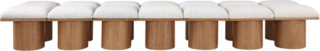 Pavilion - 14 Piece Modular Bench With Brown Base - Simple Home Plus