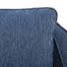 Brianne - Slub Weave Wide Seat Swivel Arm Chair - Navy - Simple Home Plus