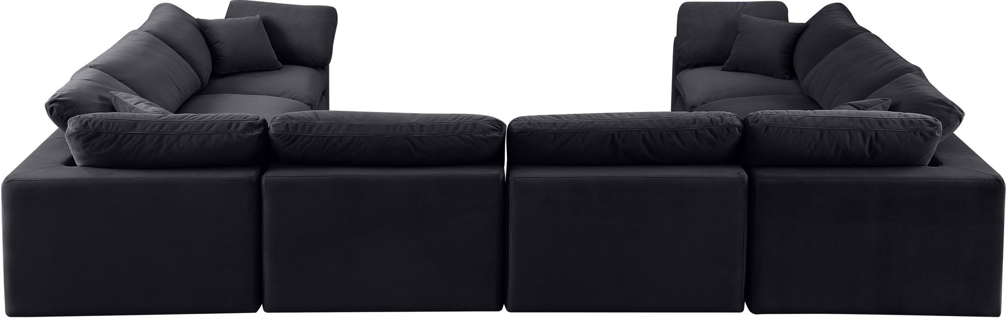 Comfy - 8 Piece Velvet Modular Sectional - Simple Home Plus