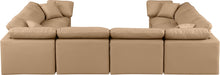 Indulge - Faux Leather 8 Piece Modular Sectional - Tan - Simple Home Plus