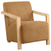 Diego - Upholstered Accent Arm Chair With Wood Arms - Simple Home Plus