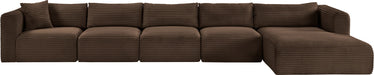 Shaggy - 5 Piece Modular Sectional With Chaise - Simple Home Plus
