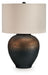 Newgerhard - Brown / Black - Metal Table Lamp - Simple Home Plus