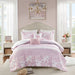 Oliena - Floral Paisley Twin Comforter Set - Pink - Simple Home Plus