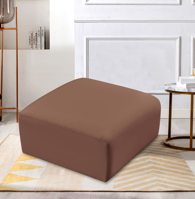 Arc - Faux Leather Ottoman - Simple Home Plus
