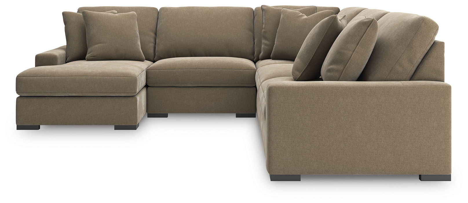 Calden - 5-Piece Sectional With LAF Corner Chaise - Sable - Simple Home Plus