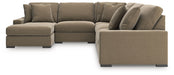 Calden - 5-Piece Sectional With LAF Corner Chaise - Sable - Simple Home Plus